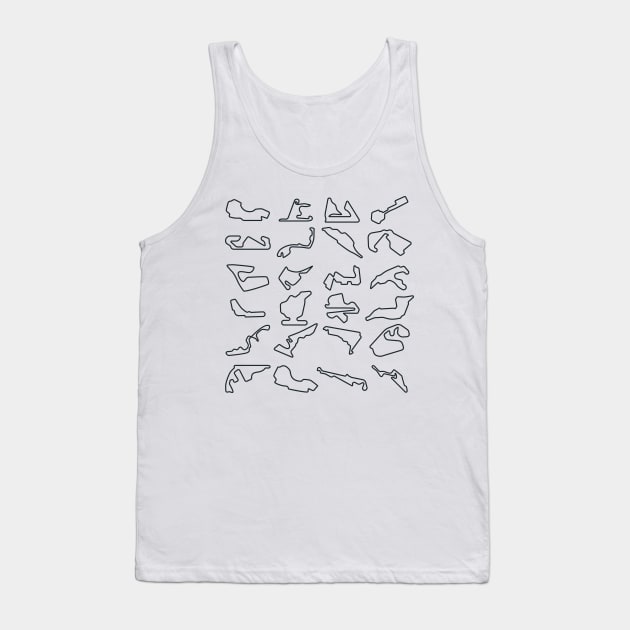 F1 Tracks Tank Top by imlying